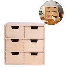 Schubladenbox aus Holz Organizer Minikommode 28,5 x 20 x 28,5 cm Creative Deco