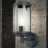 Design AußEn Wand Lampe Alu Terrassen GrundstüCk Strahler Hof Leuchte Anthrazit