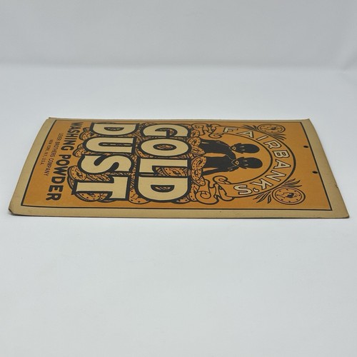 Vintage Original Cardboard Sign Fairbank's Gold Dust Washing Powder - Picture 6 of 14