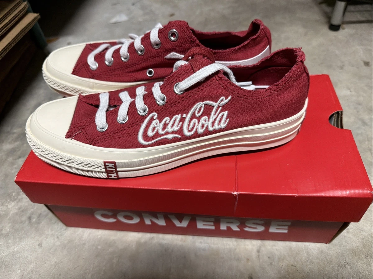 Converse Kith Coca-Cola Chuck 70 Ox Parchment Red Low Top Shoes 169837C Men 11.5 Kith x Coca-Cola x Converse Chuck 70 Low Red for Sale  main image 4