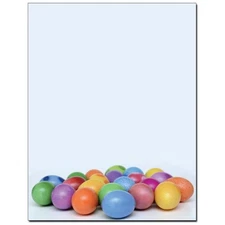 Colorful Easter Eggs Letterhead Printer Paper - 8.5"x11" - 100 Sheets (olh079)