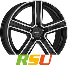 Dezent KG black/polished 8x20" ET43 LK5 114.3 ML 65.1 Alufelgen 20 Zoll
