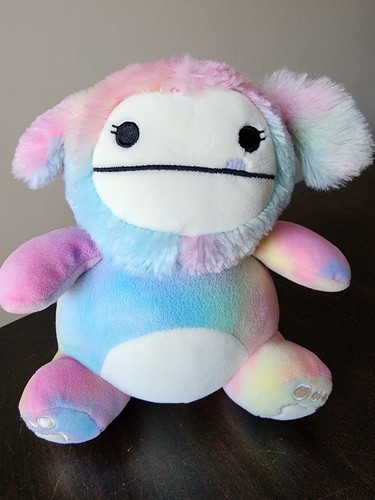 Squishmallows Squeezemallows 7” Zaylee Rainbow Bigfoot plush - Picture 2 of 9