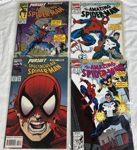 The Amazing Spider-Man Lot of 4 #211, 357, 358 & 389 Marvel Comics Books VG