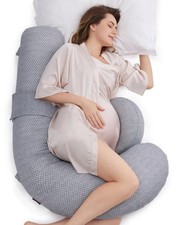 Momcozy Pregnancy Pillow, Original F Shaped Maternity Pillow for Pregnant Wom...