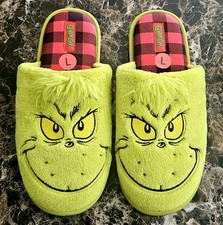 The Grinch All Year Round Slippers Slides Men's Size 11-12 Large