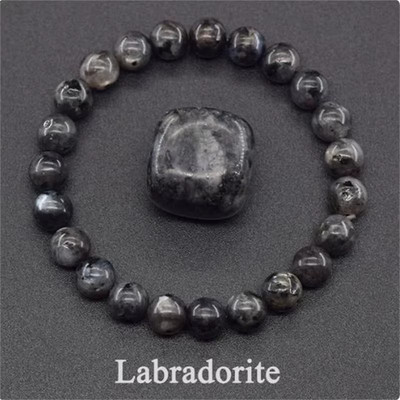 I Armband Naturstein Kristall Perlen Armband Frauen Heilung Geschenk NEU