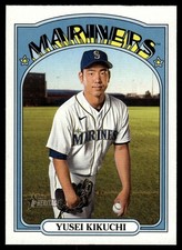 2021 TOPPS HERITAGE BASEBALL CARD YUSEI KIKUCHI #557 SEATTLE MARINERS 6433