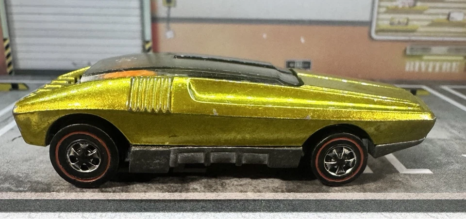 Crema batidor Hot Wheels Redline 1970 amarillo lima en muy buen estado Foto 4 de 4
