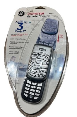 General Electric 3 Device Universal Remote Control - Silver works w major brands
