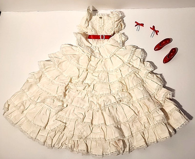 16'' Scarlett O'Hara White Tara Dress Gone with the Wind Franklin Mint vinyl doll