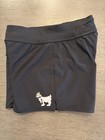 GOAT USA Women's Black Polyester Spandex Gym Athletic Shorts Lined Drawstring — photo 1
