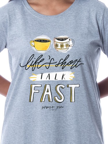 Gilmore Girls Womens' Coffee Life's Short Nightgown Sleep Pajama Shirt - Bild 2 von 4
