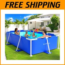 500 Gallon Above Ground Swimming Pool - Durable Alloy Frame for Endless Summer