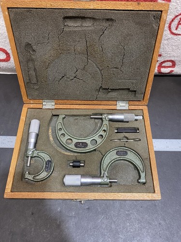 Mitutoyo 3-Piece Micrometer Set – Models 103-135 | 103-136 | 103-217 | 0001”