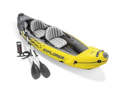 inflatable Kayak w/ Aluminum Oars & Air Pump