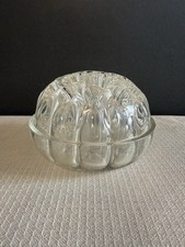 Large 19 Hole Clear Glass Flower Frog France