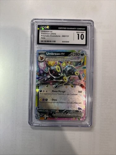 2024 Pokemon Japanese Terastal Fest ex 093/187 Umbreon ex Holo CGC 10 GEM MINT