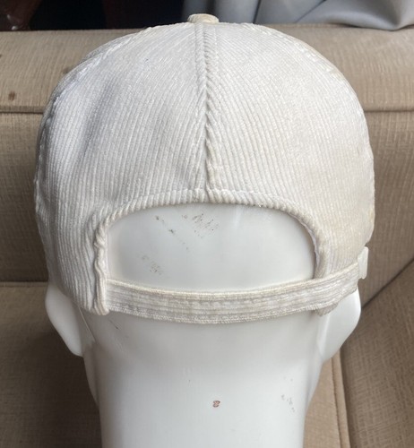 Vintage Yuba Sutter Ducks Unlimited Hat White Corduroy Cap Wood Duck Stitching - Picture 9 of 18