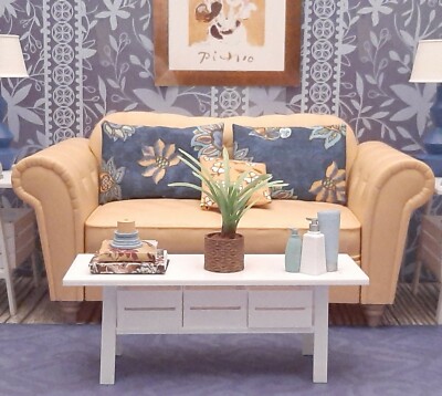  for BARBIE white COFFEE TABLE living room FURNITURE dream house ACCESSORY 1/6 