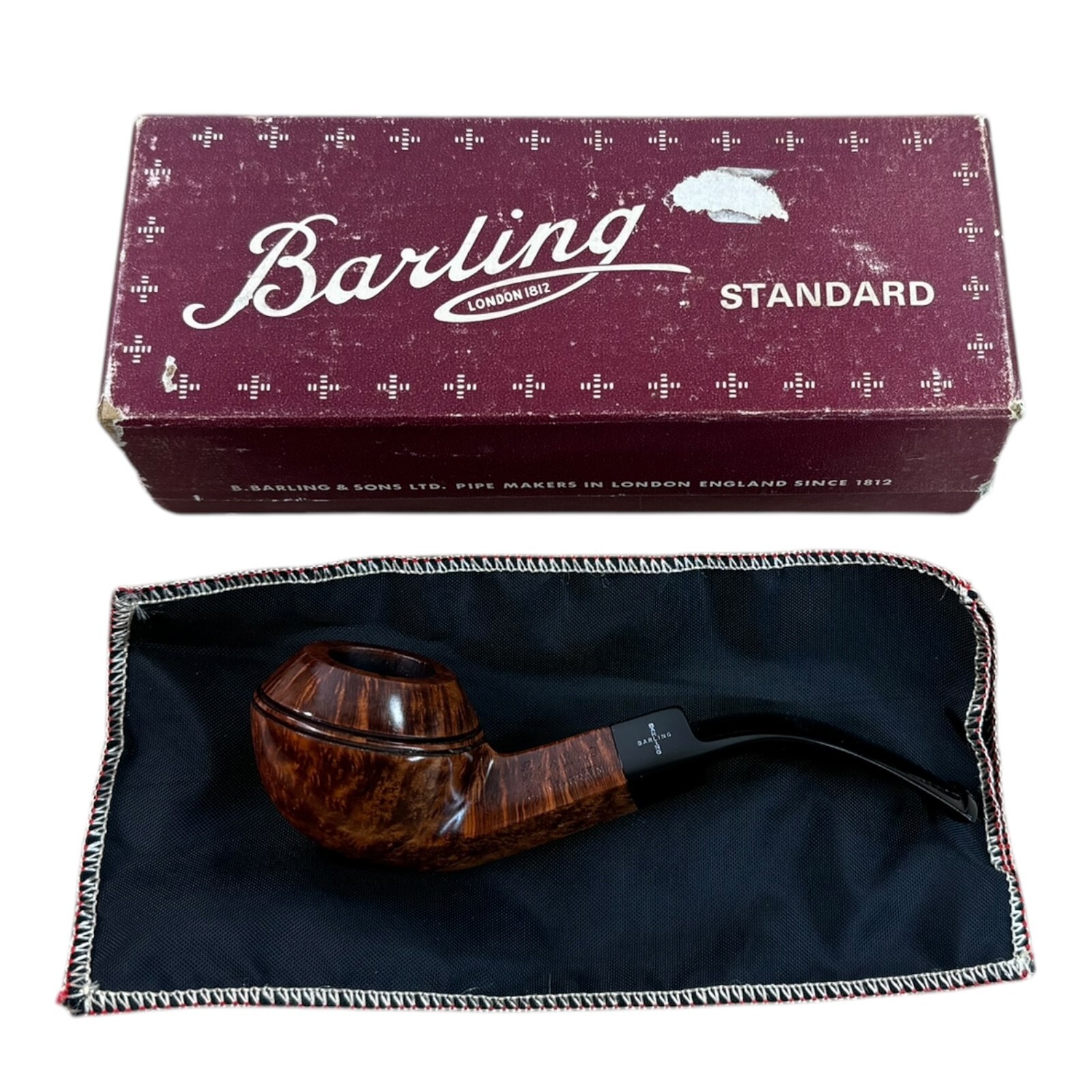 Barling Guinea Grain Bulldog Estate Pipe 4731