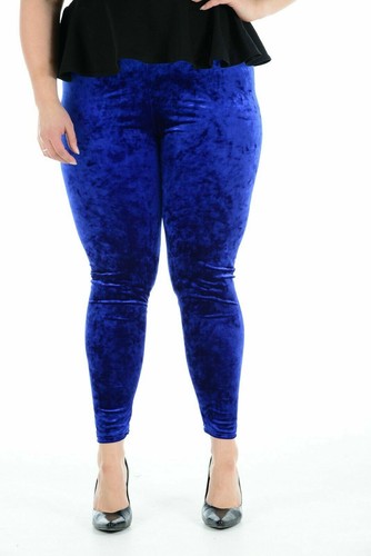 WOMENS LADIES PLAIN VELVET LEGGINGS FULL LENGTH SOFT VELOUR STRETCH LEGGING 8-18 - Picture 28 of 31