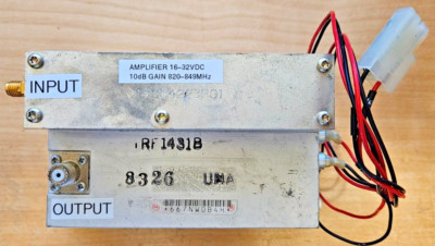 Motorola RF1431B 667NWOB4H RF Amplifier 820-849MHz 10dB Gain 16-32VDC SMA UHF