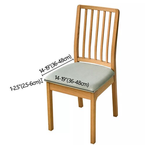 Dining Chair Seat Covers PU Leather Waterproof Stretch Wedding Slip Protector UK - Picture 10 of 18