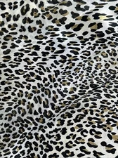 NEW Cejon BROWN & BLACK LEOPARD Polyester Scarf - VINTAGE 60” X 10” 10c