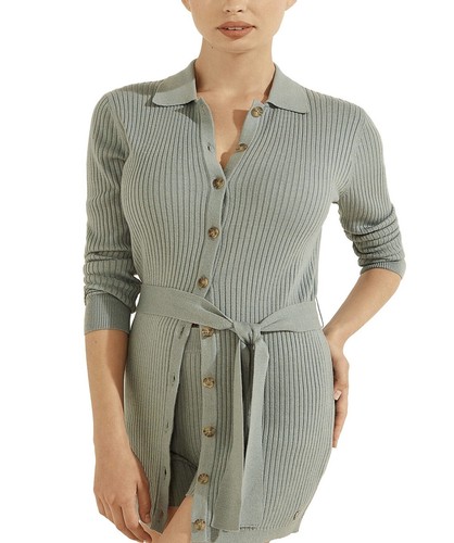Belted Emili Cardigan, Dusty Teal 