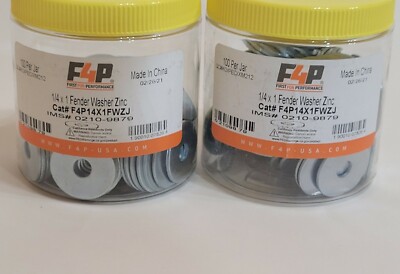 (100) 1/4'' x 1'' Fender Washer Zinc F4P IMS# 0210-9879