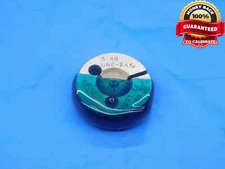 5 40 UNC 2A THREAD RING GAGE #5 .125 .1250 GO ONLY P.D. = .1080 INSPECTION CHECK