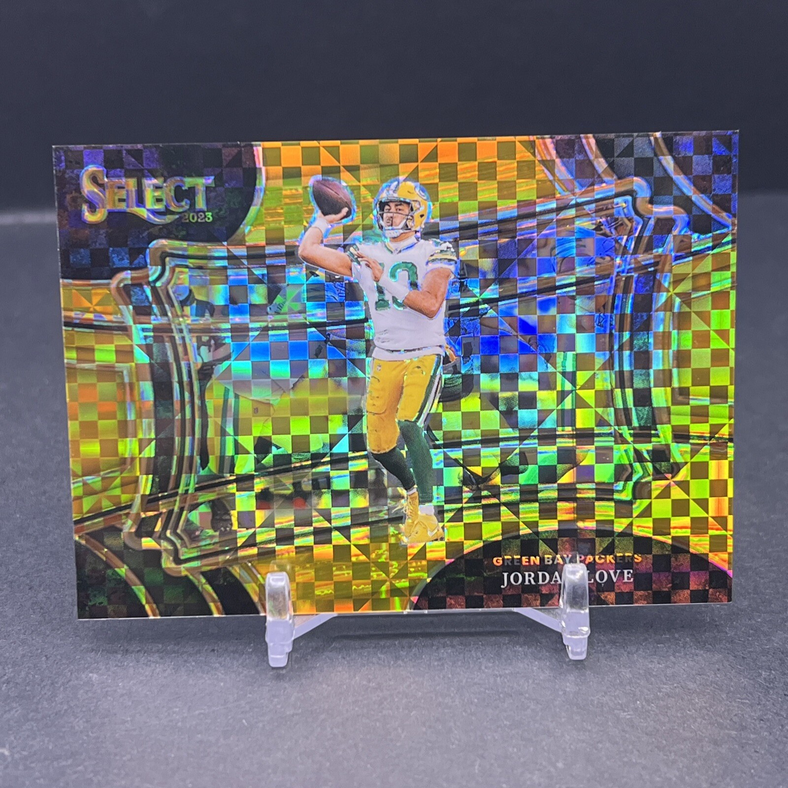 2023 Select Football Jordan Love #336 Gold Prizm SP 5/10 Field Level Packers DV1