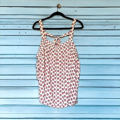 NWT Old Navy Babydoll Halter Top Sz 3X Floral Cami Tie Back Twee Boho Whimsy