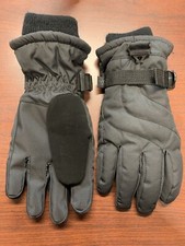 All In Motion Youth Size 8-14 Black Winter Snow Gloves Excellent Condition