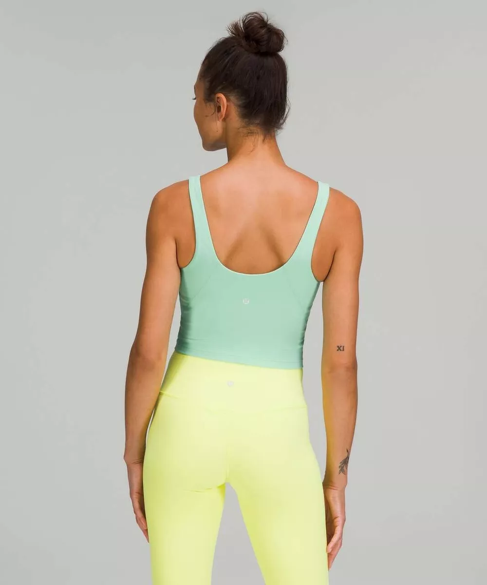 NWT Lululemon Align Tank Cropped Size 6 Wild Mint Green - Soft Nulu Yoga Top  NEW