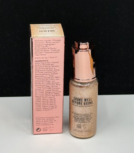 Smashbox + Vlada Petal Metal Shimmer Drops 0.34 oz #GOLD GLITZ New In Box - Picture 3 of 7