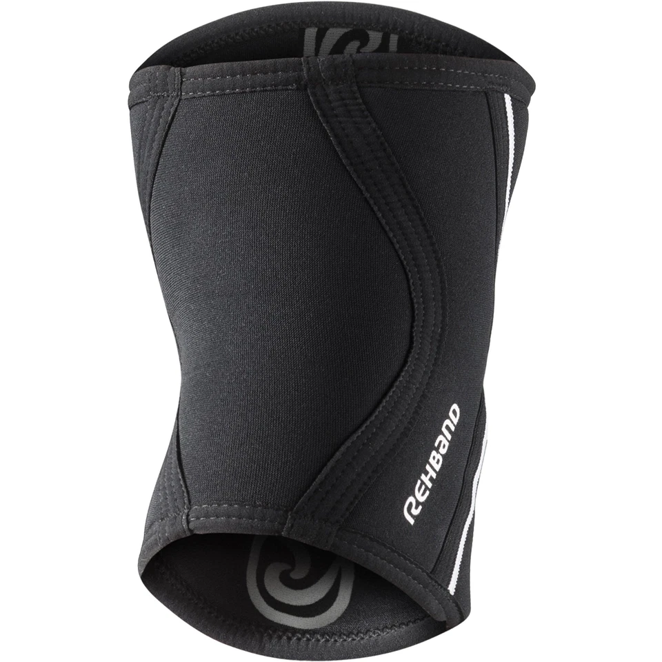Rehband RX 5mm Elbow Sleeve Support Black Gym Compression - Image 3 of 3