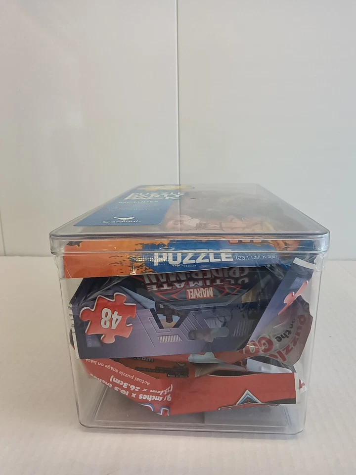Cardinal 12 Jigsaw Puzzle Party Pack Birthday Star Wars Avengers Spiderman NEW! - Image 3 of 4