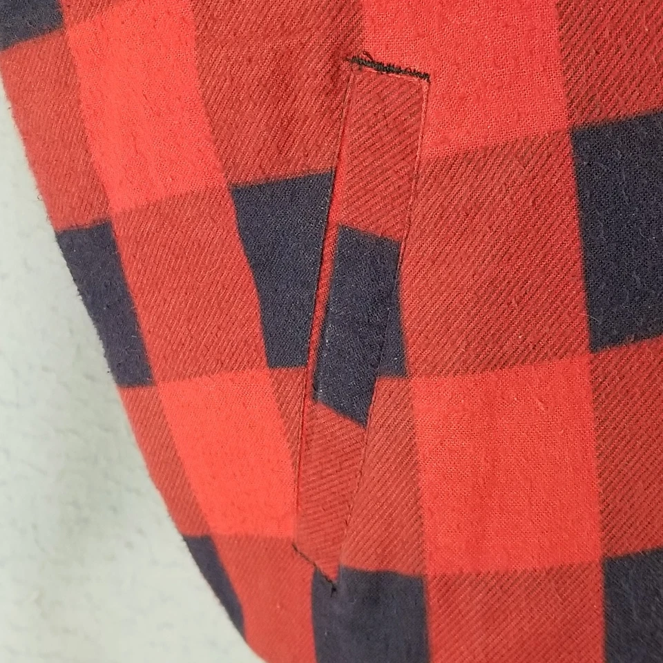 Ozark Trail vest men's large Buffalo plaid red black thermal winter outdoor Hunt - Image 4 of 4