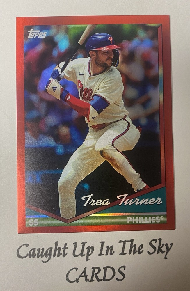 2024 Archives Trea Turner Design Variation Red Foil #35/50 Phillies Color Match