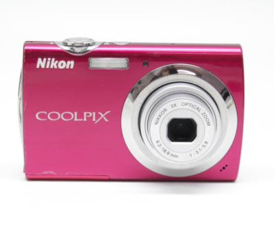 Nikon Digital Camera COOLPIX S Series S230 Rose Red 3x 10MP 