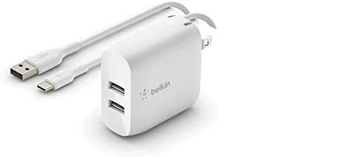 (3) BELKIN WCE001DQ1MWH, BOOST uarr; CHARGE AC Adapter - 24 W 4.80 A Output - Image 3 of 3