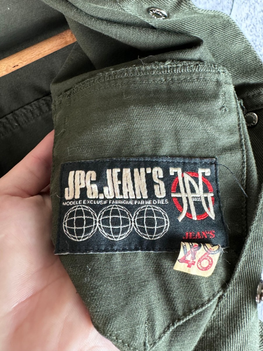 Vintage Jean Paul Gaultier Jean's 1990s Military Denim Jacket