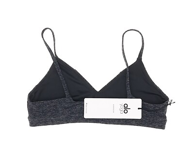 Alo L11661 Womens Dark Heather Grey Alosoft Lounge Sports Bra Size