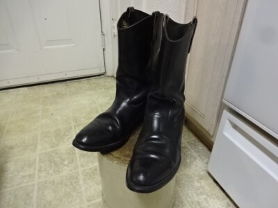 VINTAGE 70S CHIPPEWA PECOS BOOTS 12 E BLACK EMBROIDERED TAG | eBay