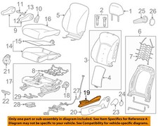 GM OEM 12-20 Sonic Seats Tracks Driver Seat Components-Closure Panel 95031875