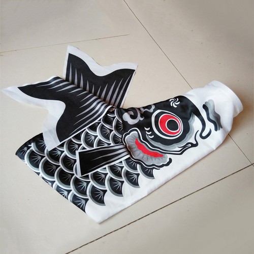 Sturdy Festival Ornament Eye-catching Decor Colorful Japanese Carp Windsock Flag