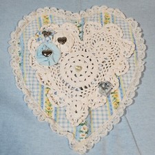 GrandmaCore Heart Shirt Baby Blue Made in USA XL