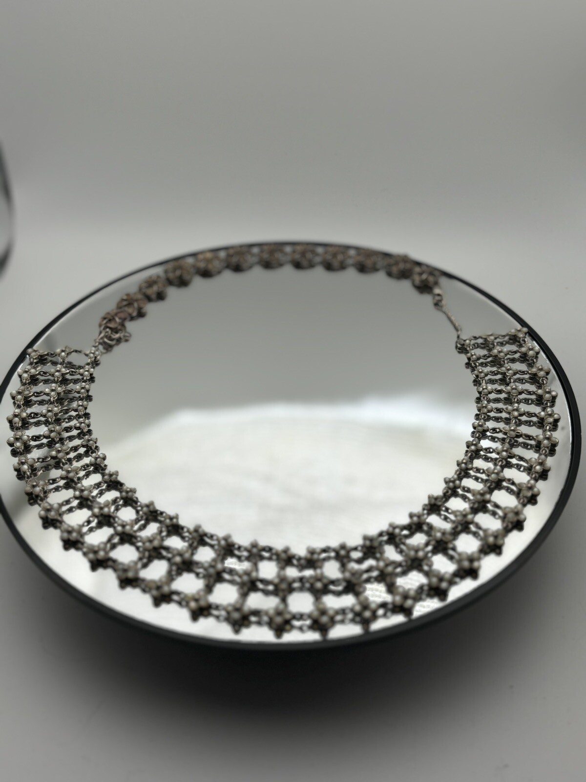 Solid Sterling Silver Necklace Set W/Bracelet 2 I… - image 3